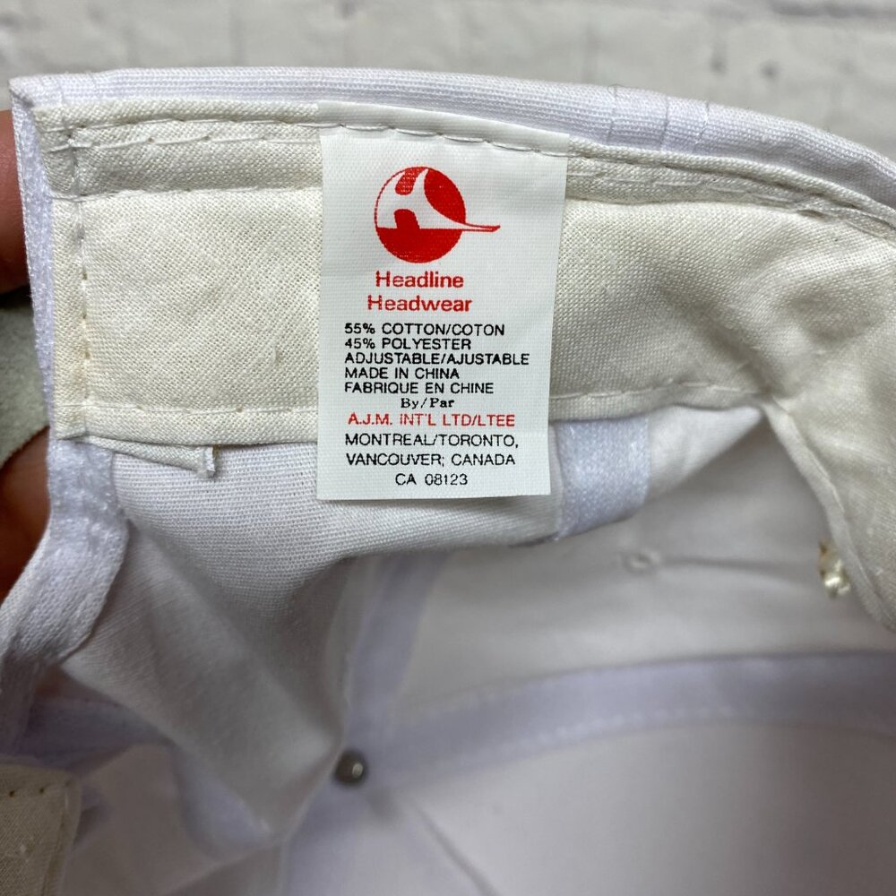 Vintage Farmer Hat Rope Cap Strap Belt White Uni-Power UFA Petroleum Fuel - Picture 9 of 9
